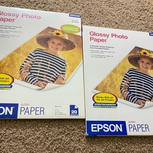 36 glossy large photo sheets